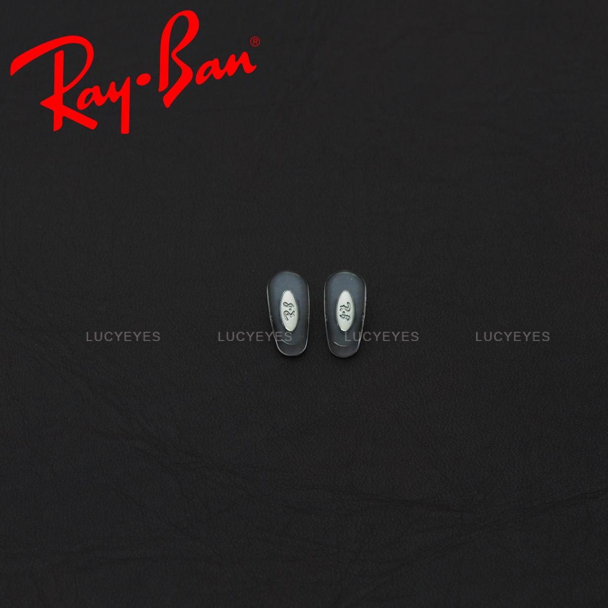 แป้นจมูก RAYBAN แท้ 100% แบบใส่น๊อต (สีใส โลหะเงิน)