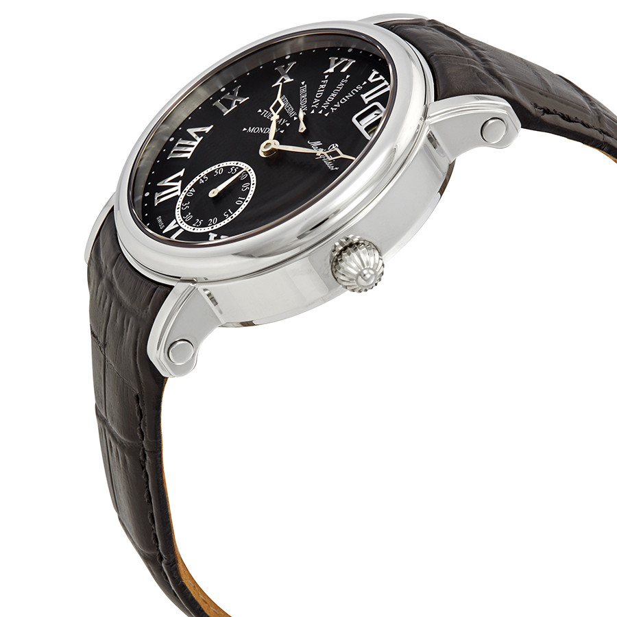 Mathey-Tissot H7020AN นาฬิกาผู้ชาย Retrograde Black Dial Quartz Men's Watch