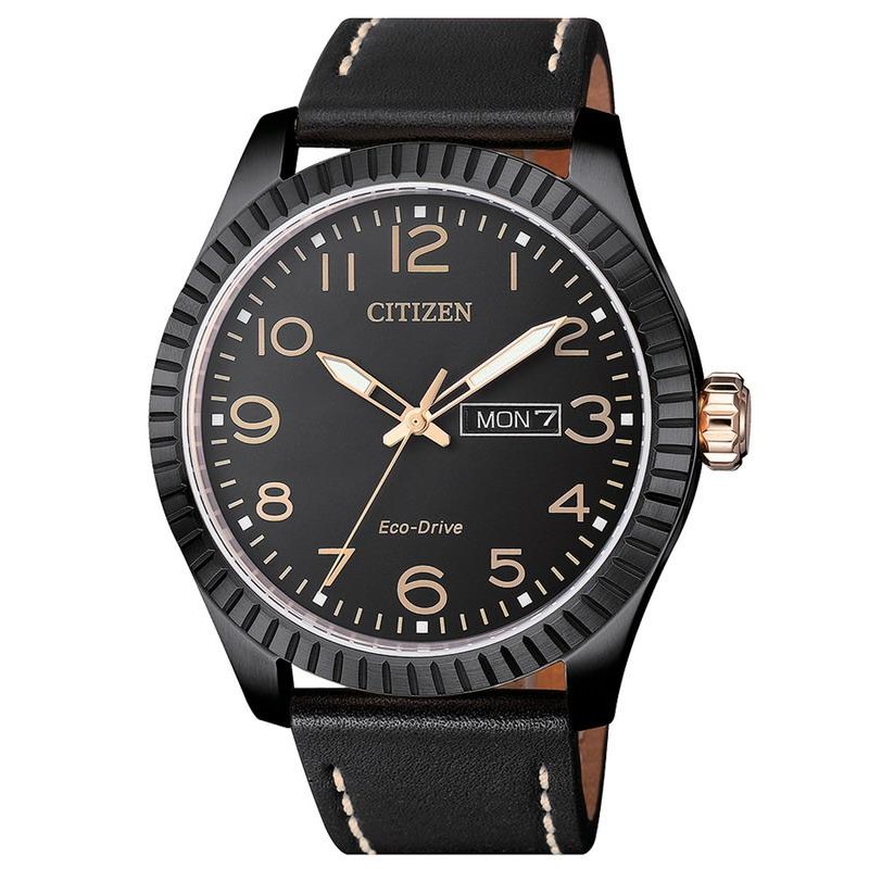 Citizen BM8538-10E นาฬิกาผู้ชาย Eco-drive Urban Leather Men's Watch