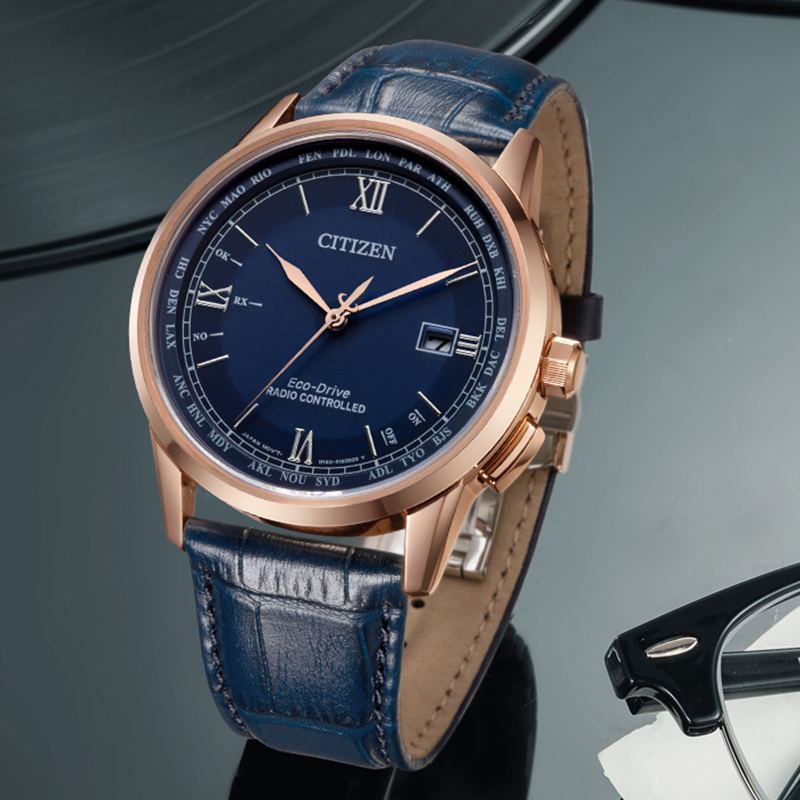 Citizen CB0152-24L นาฬิกาผู้ชาย Eco-Drive Radio Controlled Perpetual Men's Watch