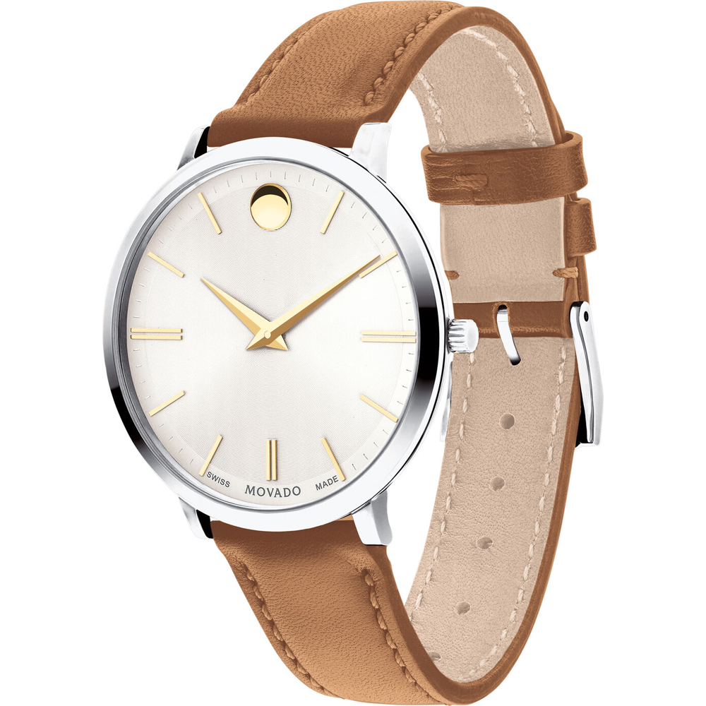 Movado 0607371 นาฬิกาผู้หญิง Ultra Slim Thin Design Quartz Women's Watch