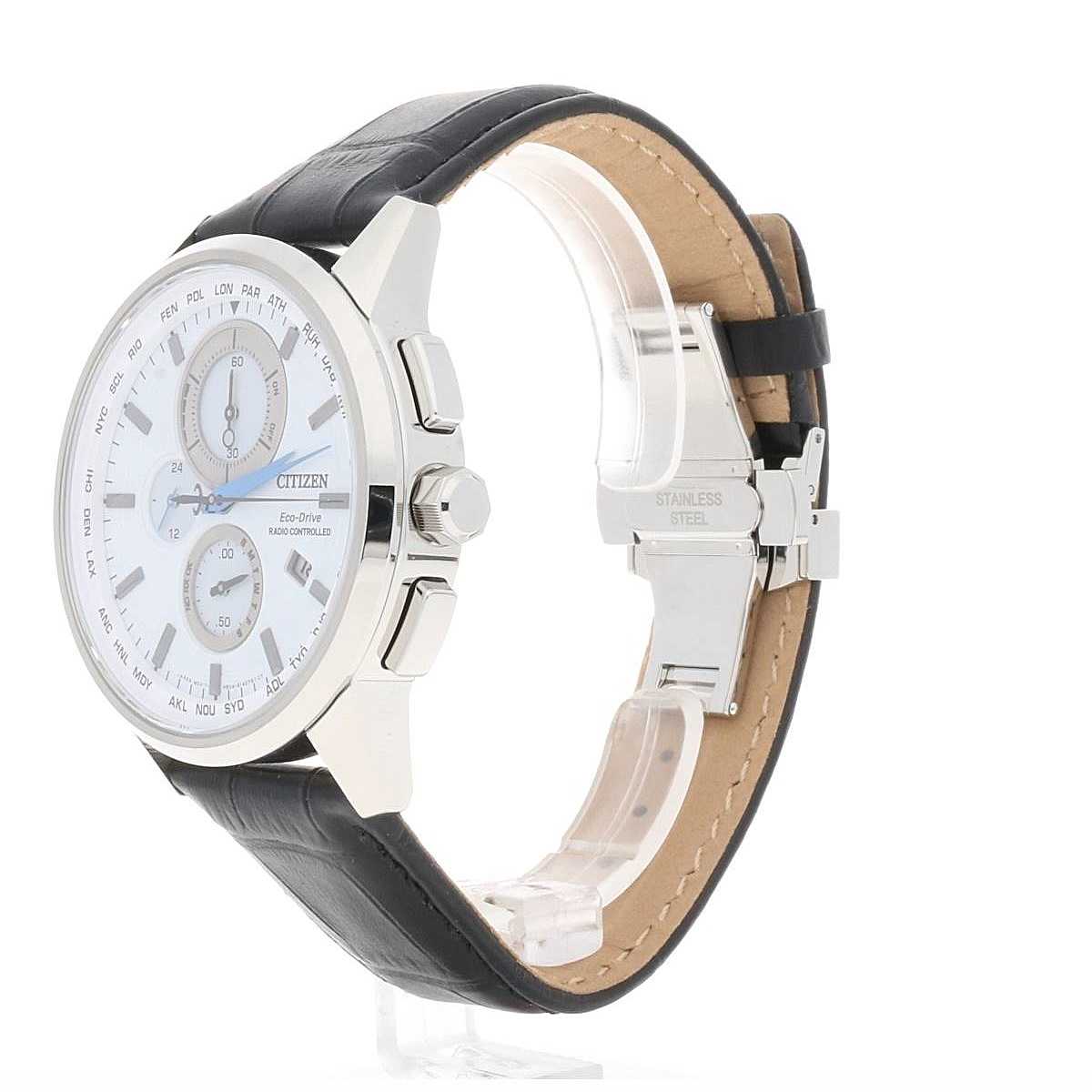 Citizen AT8110-11A นาฬิกาข้อมือผู้ชาย Eco-Drive Global Radio Controlled Sapphire Men's Watch