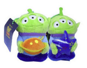 พวงกุญแจ Alien- ขนาด 3 นิ้ว (แพ็คคู่)