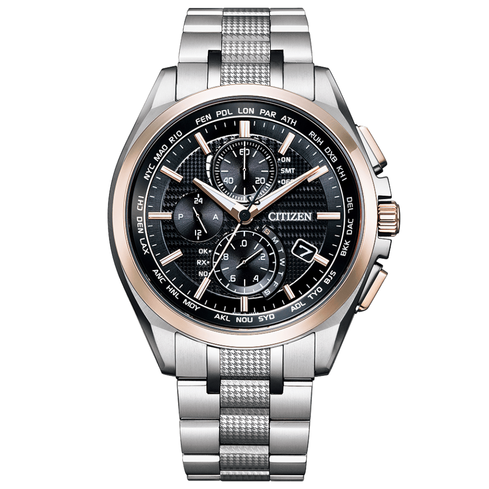 Citizen AT8047-58E นาฬิกาผู้ชาย Attesa Eco-drive Radio World Time Titanium Limited 1,300 Pcs. Men's Watch