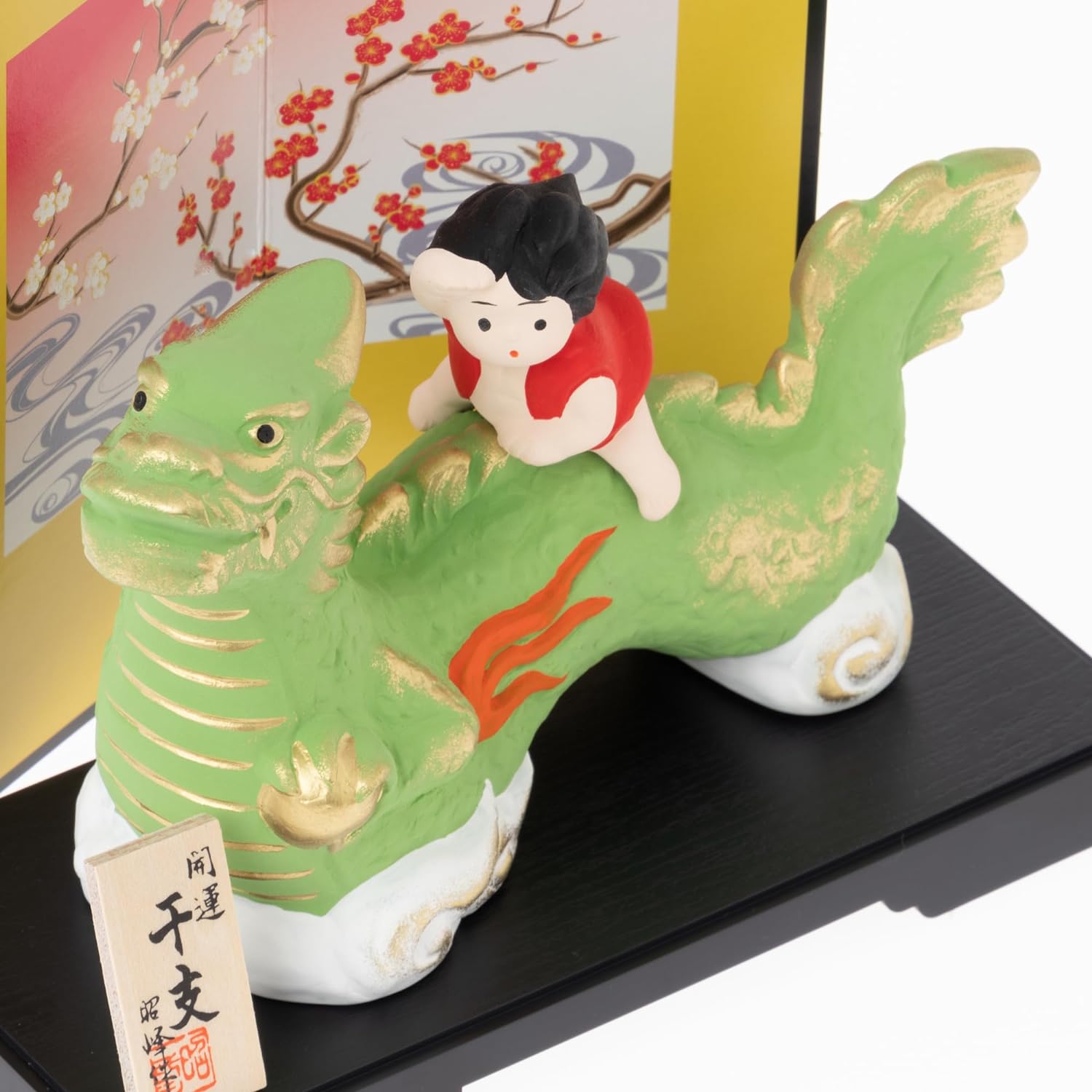 [PRE-ORDER] มังกรเขียว เด็กชายขี่มังกร (L) ฮวงจุ้ยโต๊ะทำงาน เสริมโชคลาภ ปีมังกร นำเข้าจากญี่ปุ่น Dragon Zodiac 2024