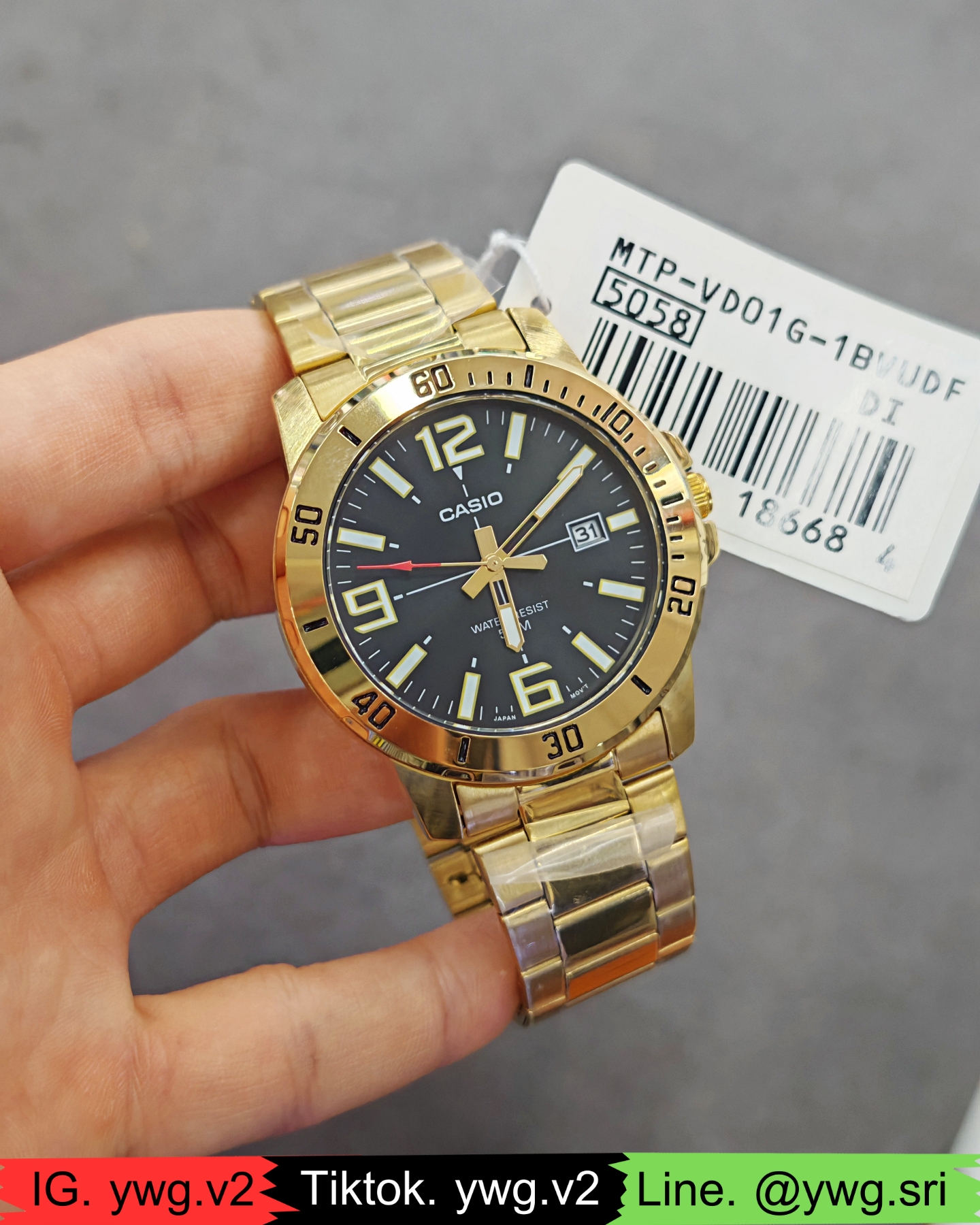 CASIO รุ่น MTP-VD01G-1B