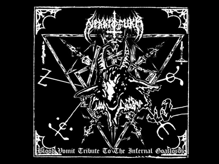 NEKKROFUKK'Blood Vomit Tribute To The Infernal Goatlords' CD