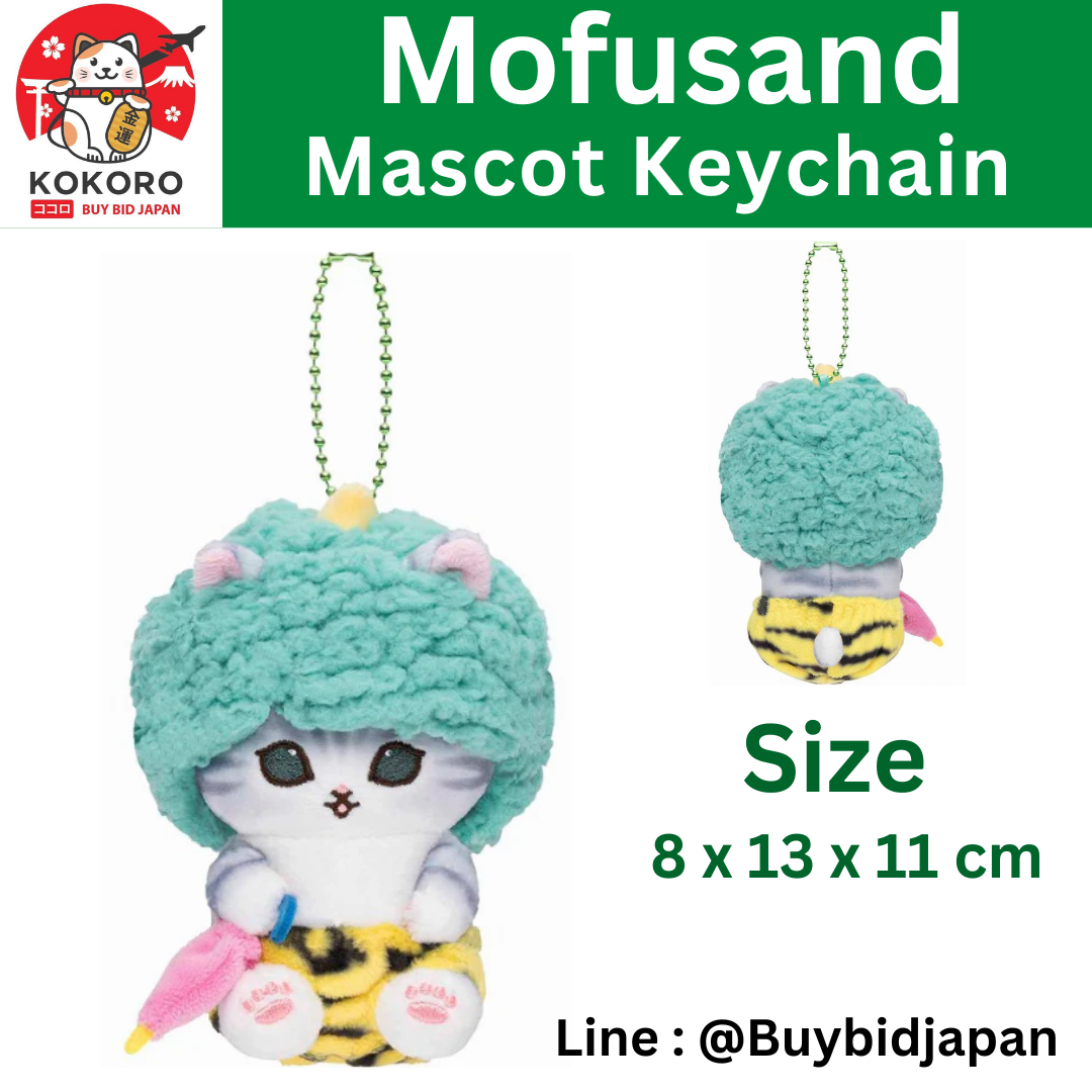 [PRE-ORDER] พวงกุญแจ ตุ๊กตา แมวโมฟุ เทพสายฟ้า Mofusand x Sanrio Characters Mini Mascot (Goropikadon/Don) mofusand×サンリオキャラクターズ ミニマスコット(ゴロピカドン／ドン)