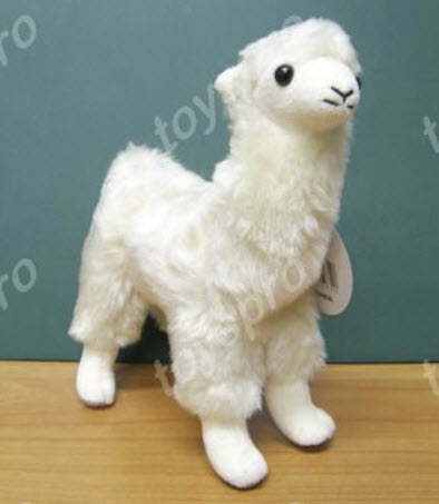 อัลปาก้า (Alpaca) สีเหลืองอ่อน ขนาด 6 นิ้ว