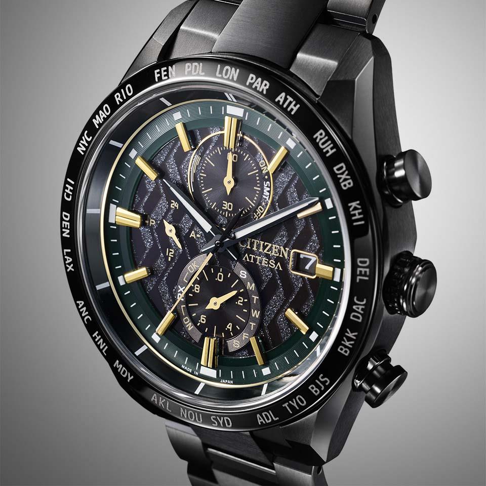 Citizen AT8288-60E นาฬิกาผู้ชาย Attesa Atomic Timekeeping LIMITED EDITION KOSHIEN STADIUM 100th ANNIV Men's Watch