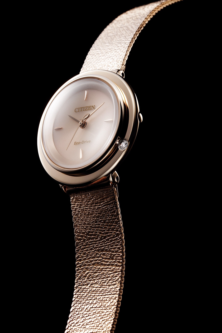 Citizen EM0643-84X นาฬิกาผู้หญิง Citizen L Ambiluna Eco-Drive Mesh Women's Watch