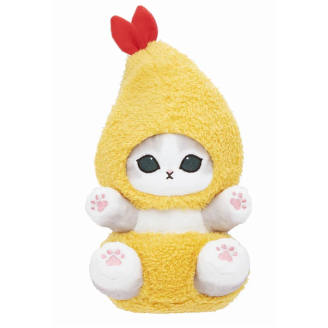 [PRE-ORDER] ตุ๊กตา แมวโมฟุ กุ้งชุบแป้งทอด Mofusand Shrimp Cat ขนาด S 28 x 15 x 18 cm นำเข้าจากญี่ปุ่น โมฟุซาน mofu mofusand ころりんえびにゃんぬいぐるみS
