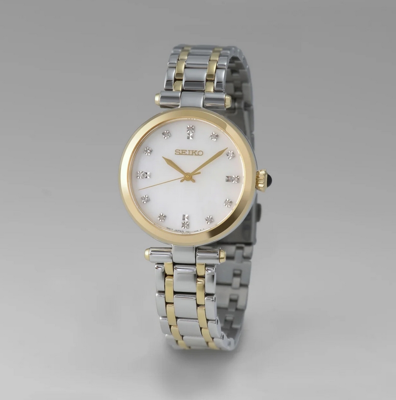Seiko SRZ540P1 นาฬิกาผู้หญิง DIAMONDS Quartz Women's Watch