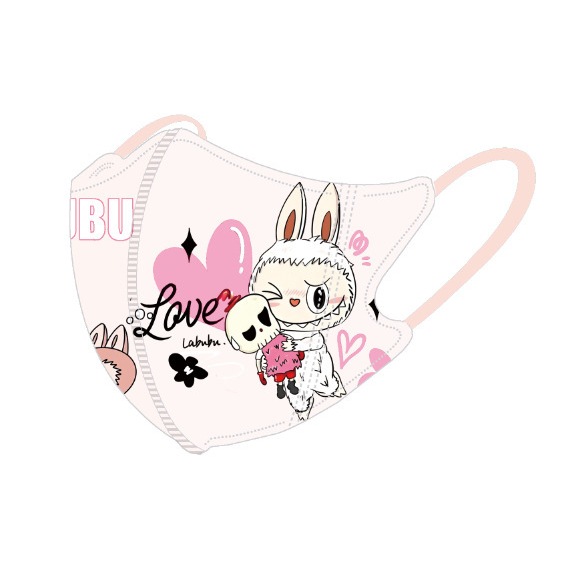 แมสผู้ใหญ่ ลายลาบูบู้ Labubu Mask 3D