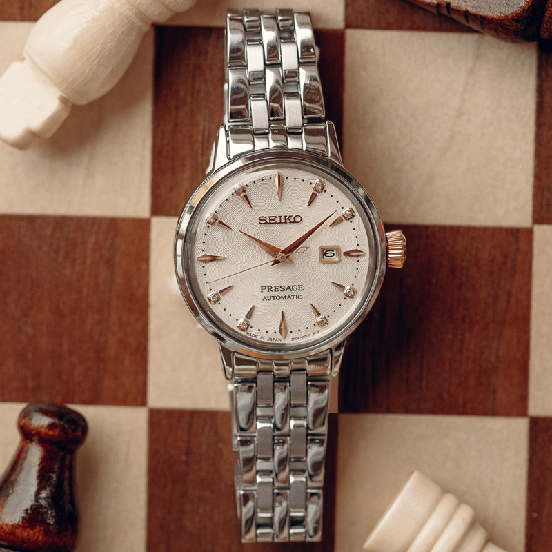 Seiko SRE009J1 นาฬิกาผู้หญิง Presage Cocktail Time Automatic Women's Watch
