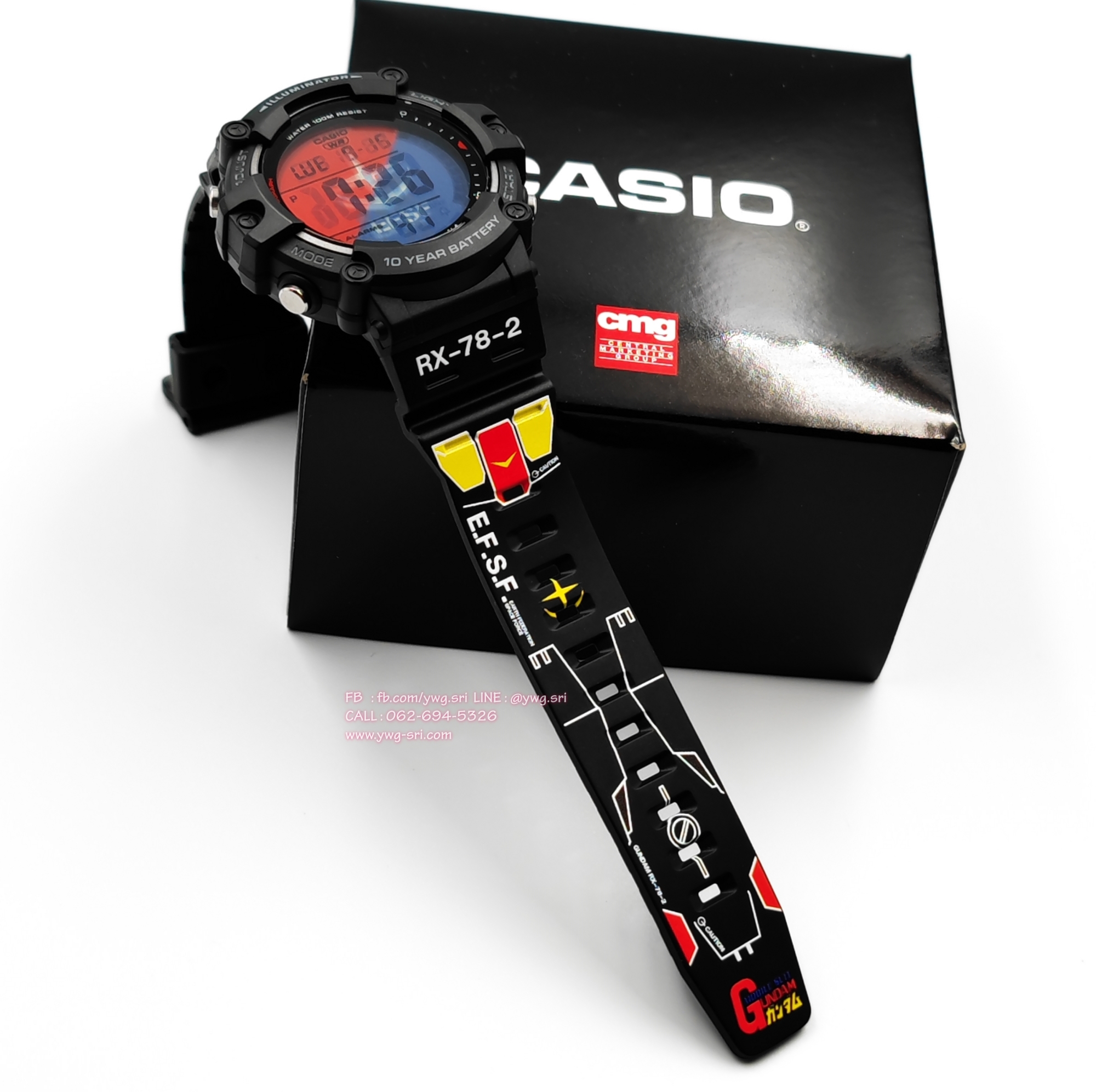 CASIO CUSTOM RX-78-2 Gundam (AE-1500WH) แบบ2