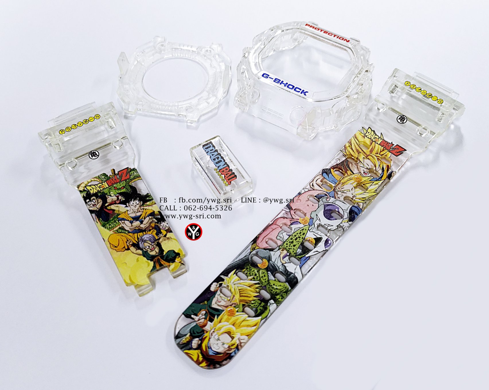 กรอบสาย G-SHOCK ใสไม่แท้ สกรีนลาย Dragon Ball มองได้ 2 ด้าน ใส่ได้รับรุ่น GX-56
