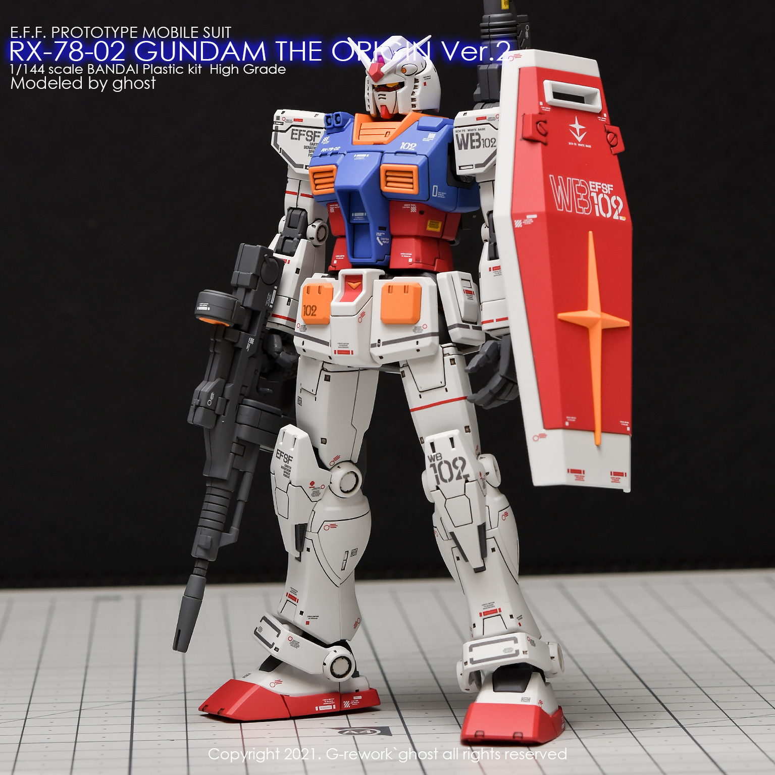 G-REWORK CUSTOM DECAL HG 1/144 RX-78-2 GUNDAM THE ORIGIN [v2.0]