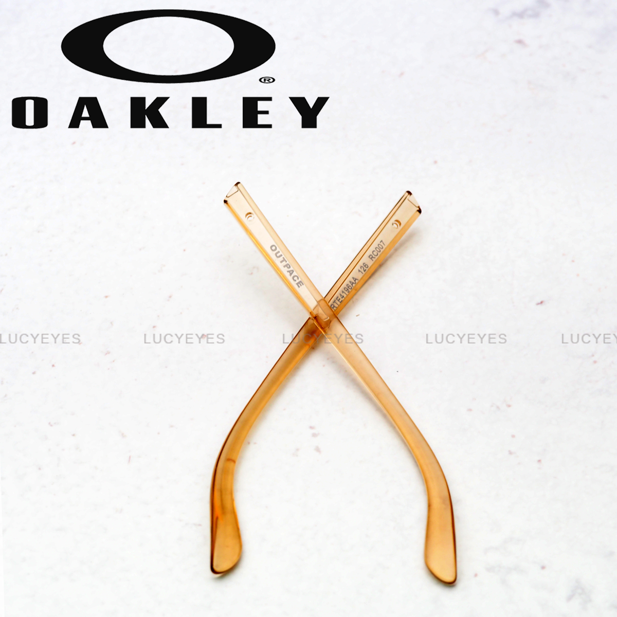 ขาแว่น OAKLEY OO4133, OUTPACE สีส้มใส
