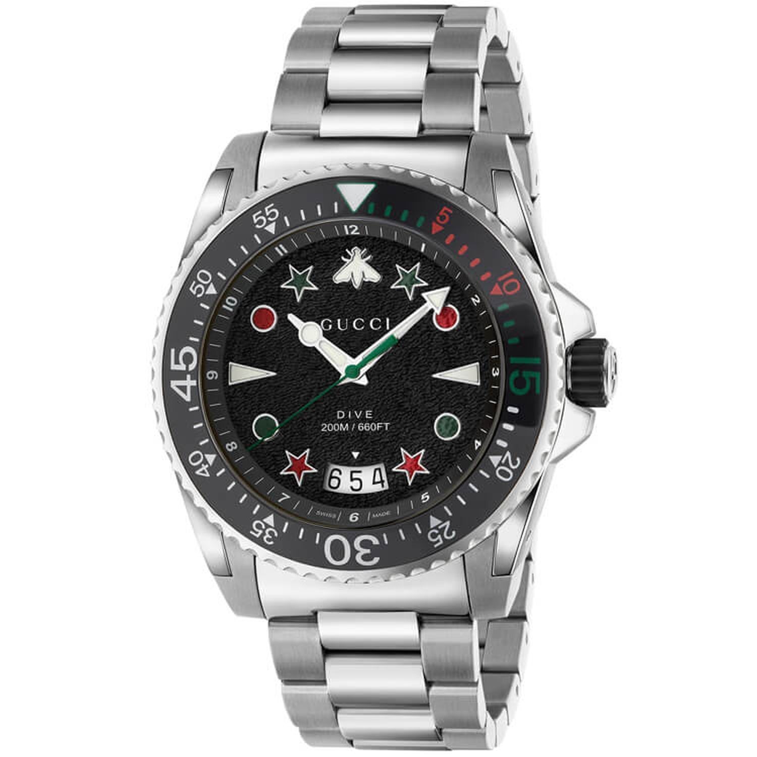 Gucci YA136221 นาฬิกา Dive Quartz Men's Watch