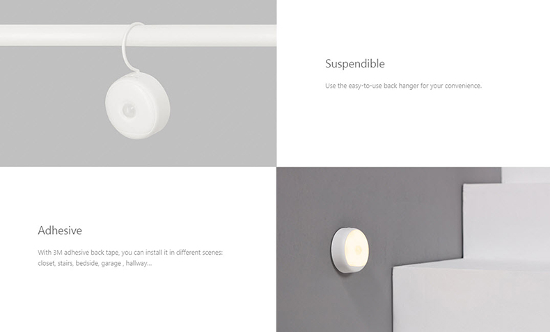 Xiaomi Yeelight Rechargeable Motion Sensor Nightlight - ดวงไฟตวรจจับเซ็นเซอร์กลางคืน Yeelight