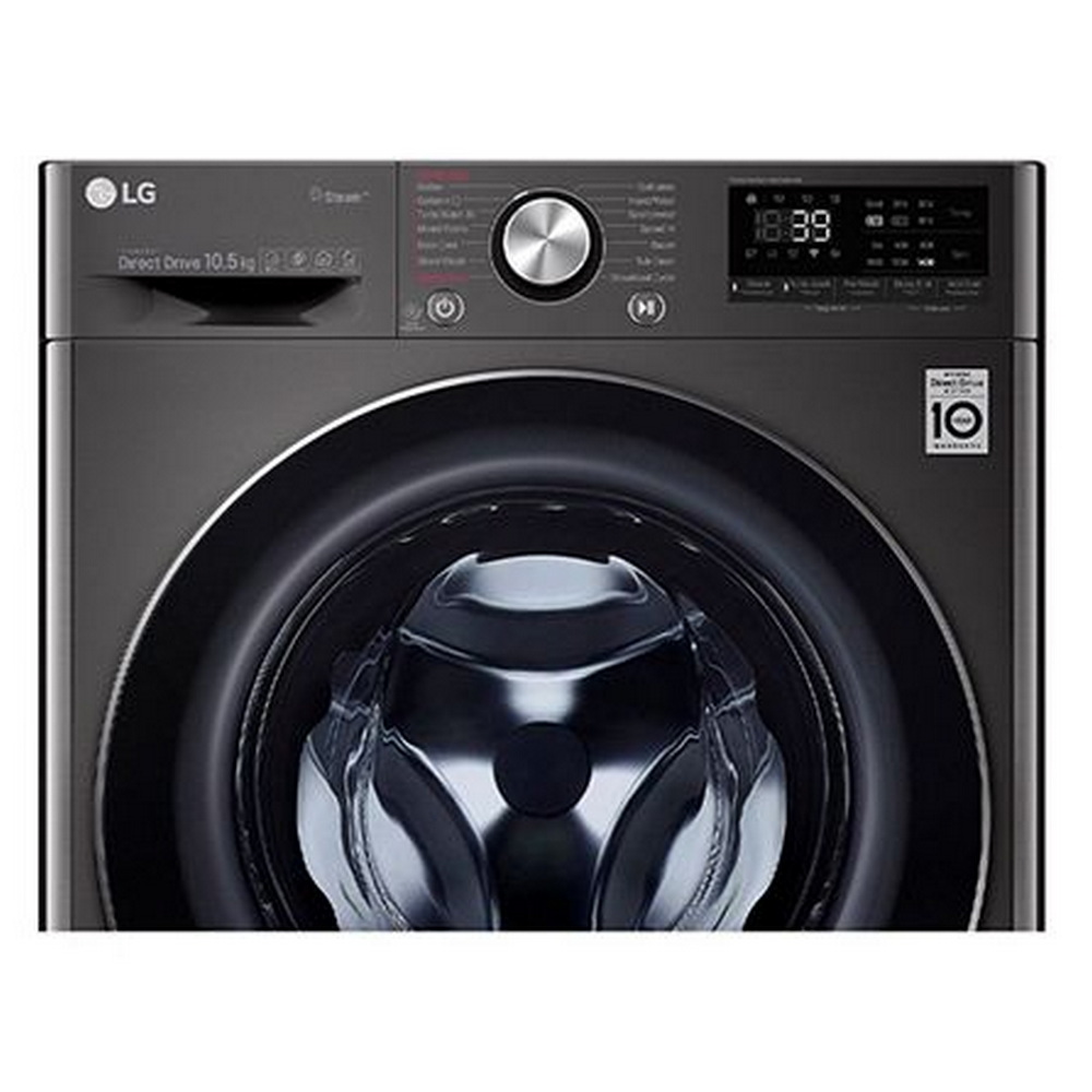 [ผ่อน0% 10ด] LG เครื่องซักผ้าฝาหน้า 9 kg FV1409S2B อินเวอร์เตอร์ 1400RPM (ชลบุรี ส่งฟรี)