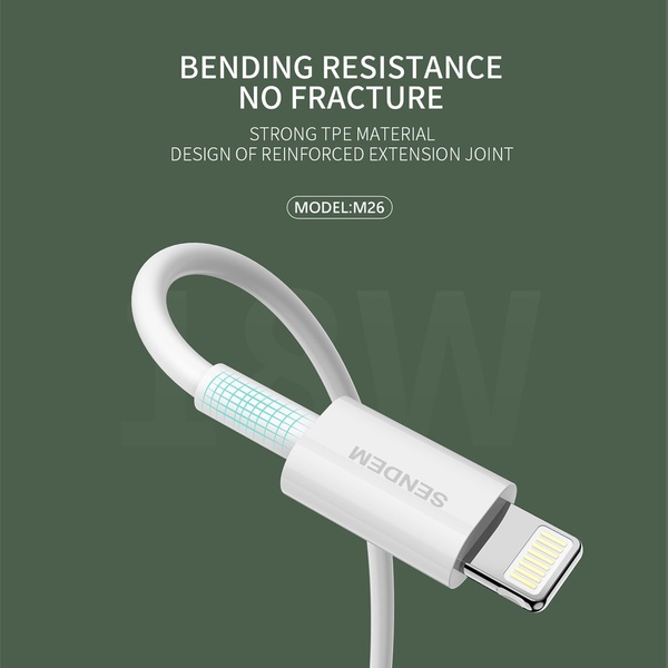สายชาร์จ Sendem M26 TYPE-C to Lightning