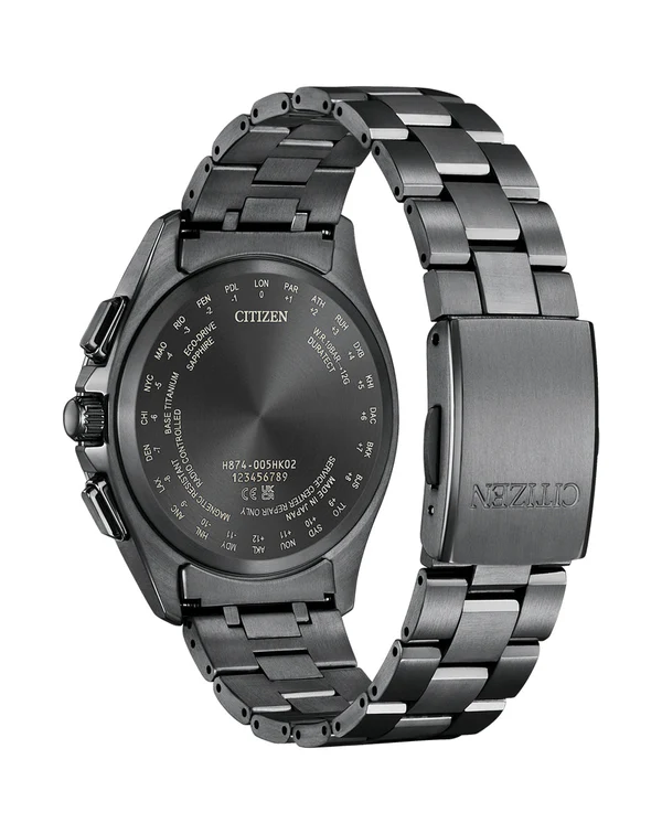Citizen BY1006-62E นาฬิกาผู้ชาย Eco-Drive Attesa Moon Phase Radio Controlled Men's Watch