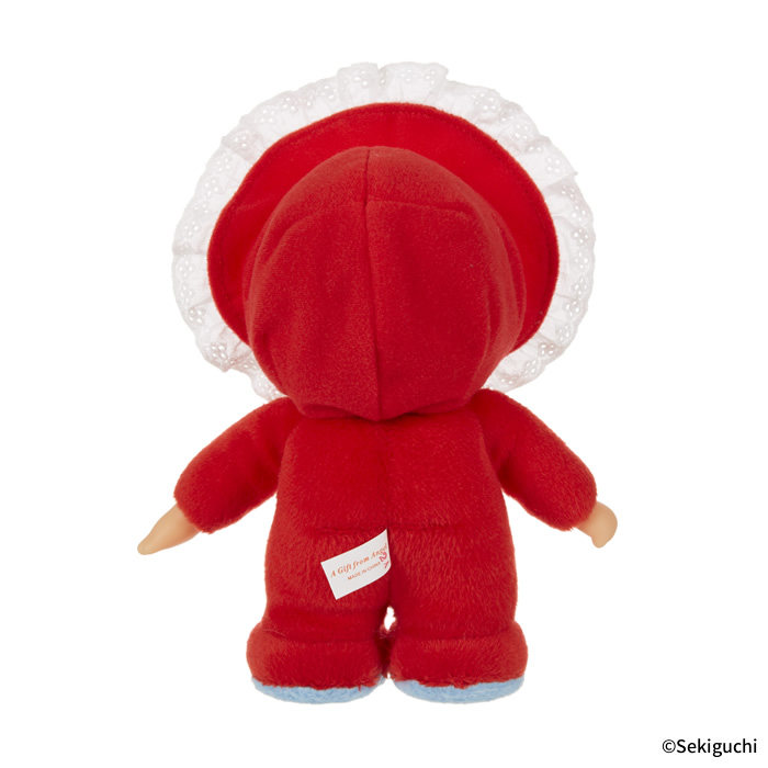 [PRE-ORDER] Monchhichi Red Retro Series ตุ๊กตาม่อนชิชิ ชุดสีแดง Size S 21 x 13 x 7 cm นำเข้าจากญี่ปุ่น レトロチックモンチッチ Sサイズ レッド