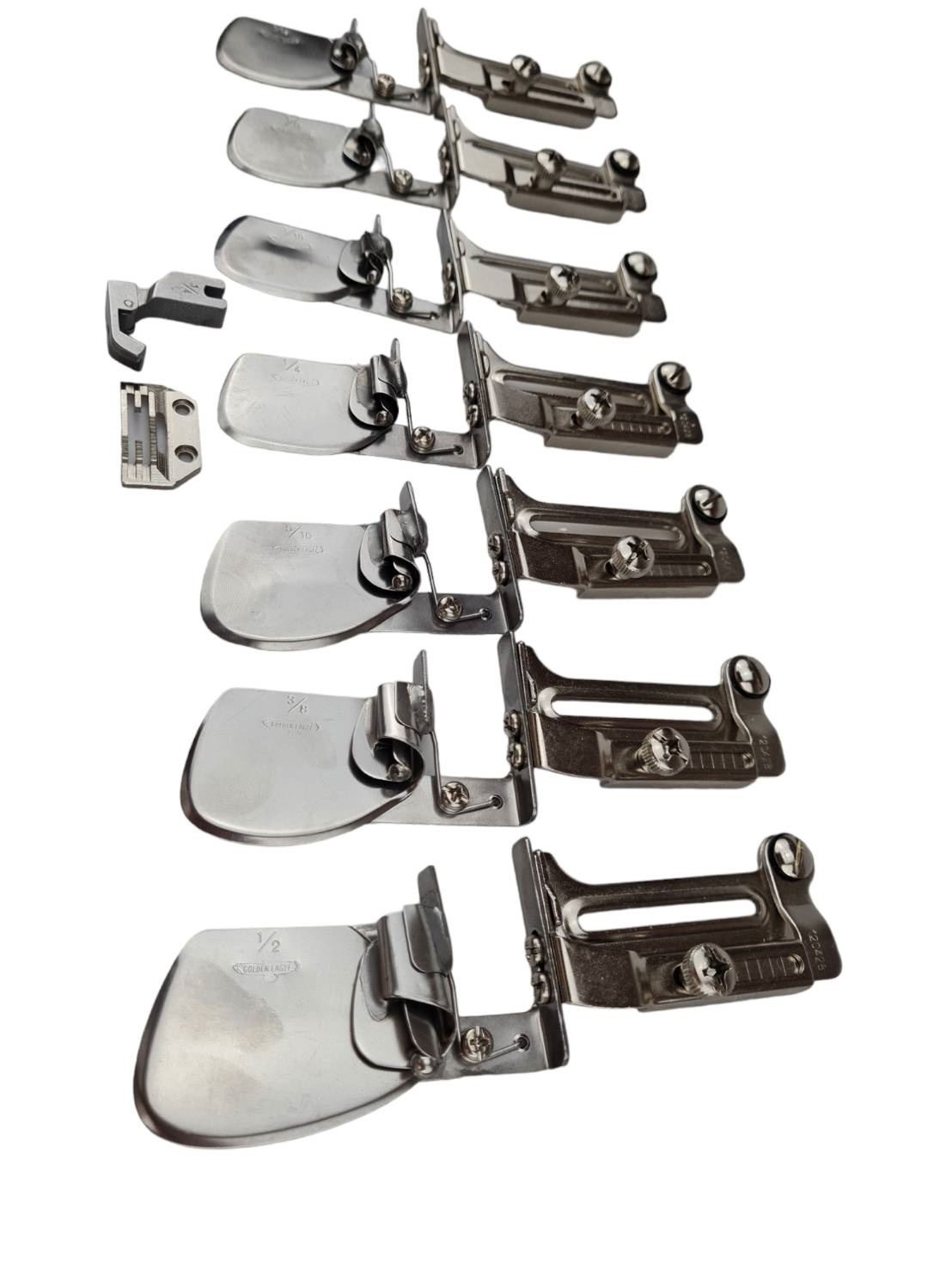 ซองพับชายผ้าสำหรับจักรอุจตสาหกรรมเข็มเดี่ยวสำหรับผ้าหนาหรืองานเย็บที่ต้องผ่านตะเข็บออกแบบมาพิเศษเย็บขอบผ้า แล้วไม่แตก