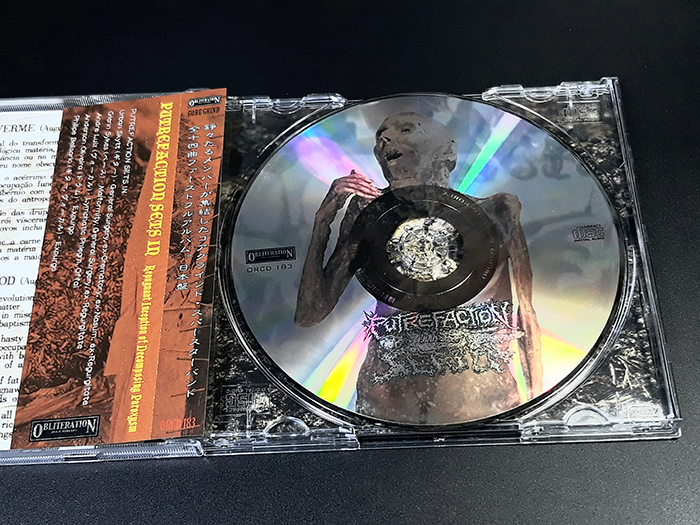 PUTREFACTION SETS IN'Repugnant Inception of Decomposing Paroxysm' Cd.