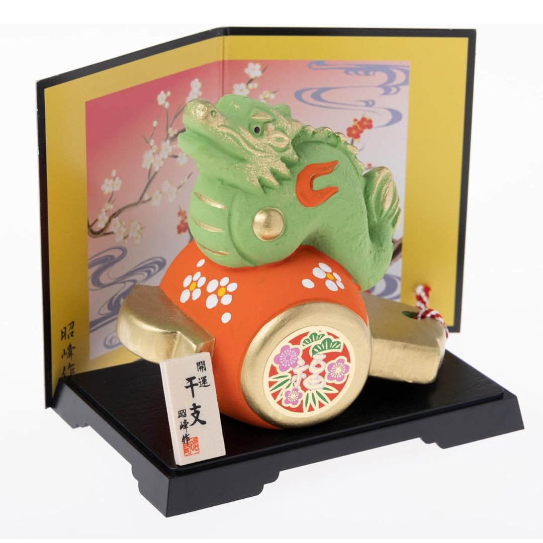 [PRE-ORDER] มังกรเขียว ค้อนตะลุมพุก ของมงคลญี่ปุ่น เสริมดวง ฮวงจุ้ยโต๊ะทำงาน ของตกแต่งบ้าน งานแฮนด์เมด นำเข้าจากญี่ปุ่น Dragon Zodiac 2024