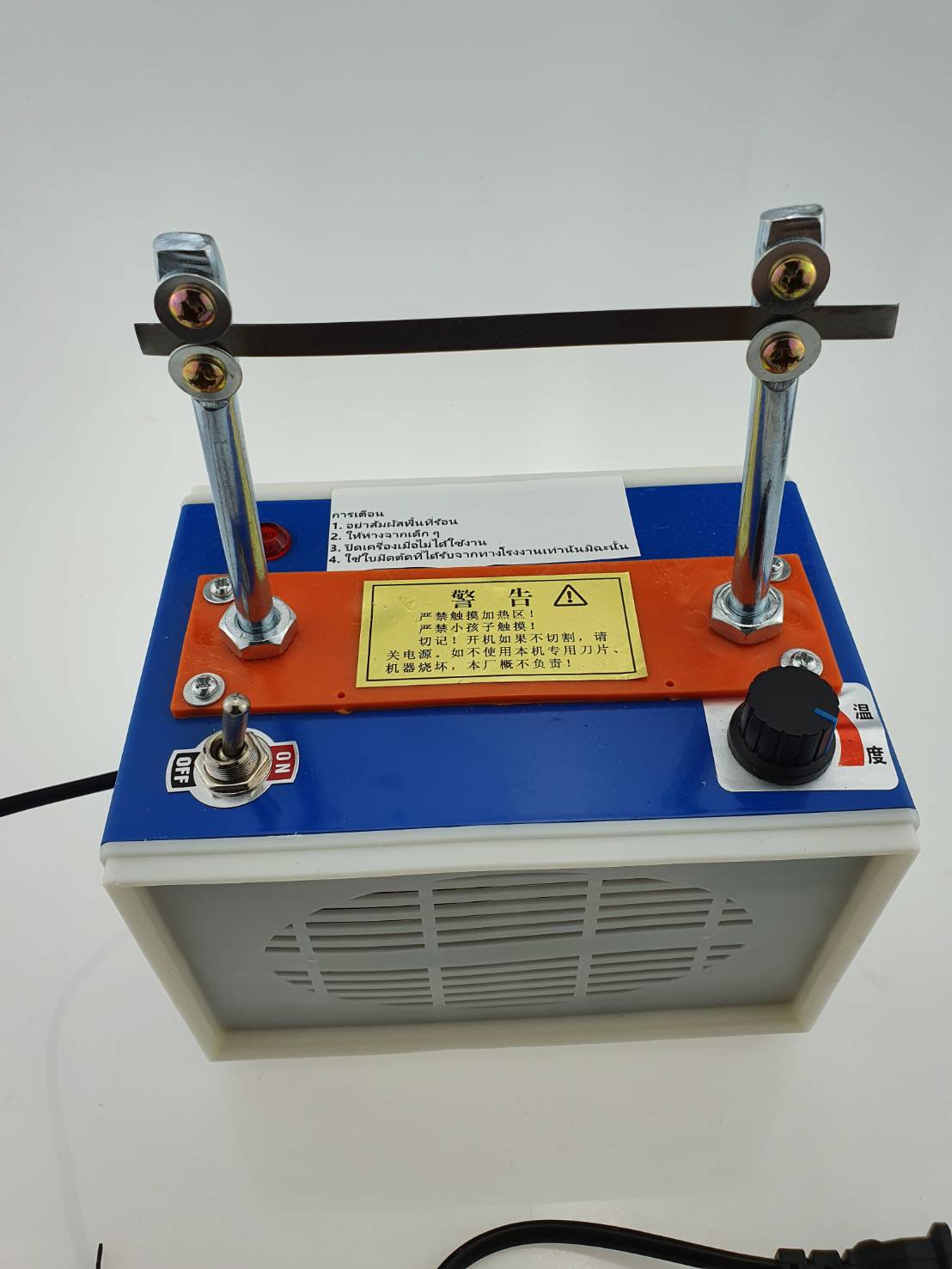 เครื่องตัดความร้อน ใบมีดความร้อน มีความร้อน 800¬-1000องศา ใช้สำหรับตัดเชือก ตัดผ้า ตัดเทปทอ และอื่นๆ