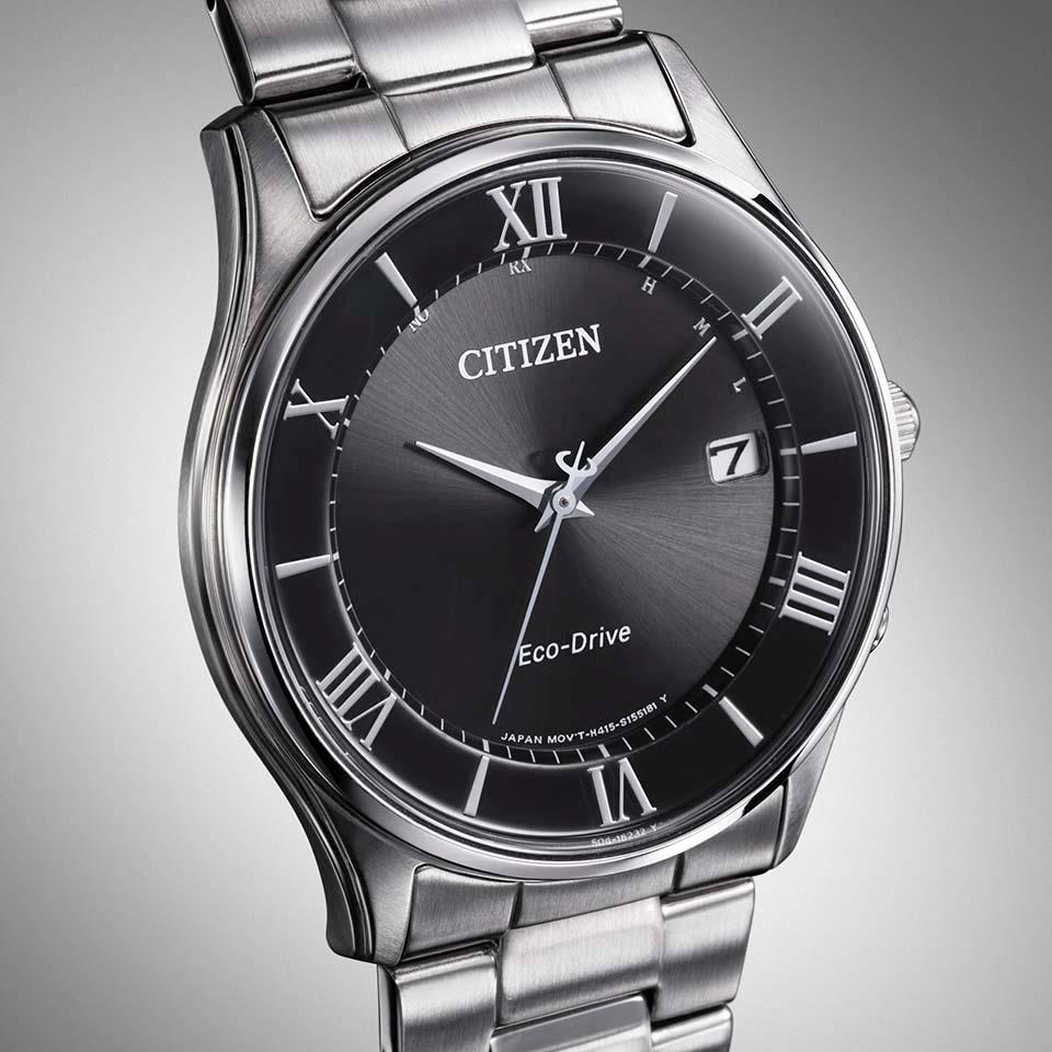Citizen AS1060-54E นาฬิกาผู้ชาย Eco-Drive Radio Citizen Collection Men's Watch