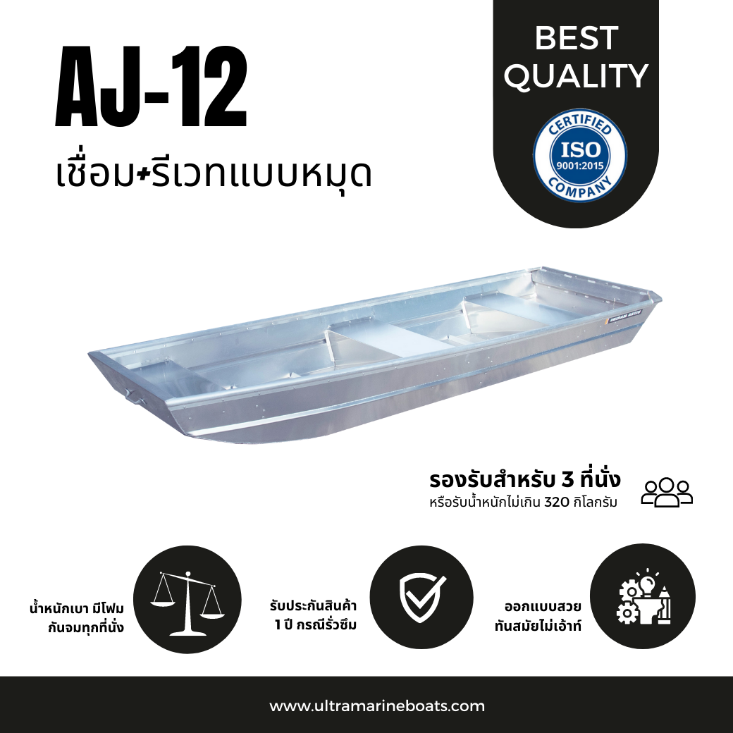 เรือท้องแบน รุ่น AJ12
