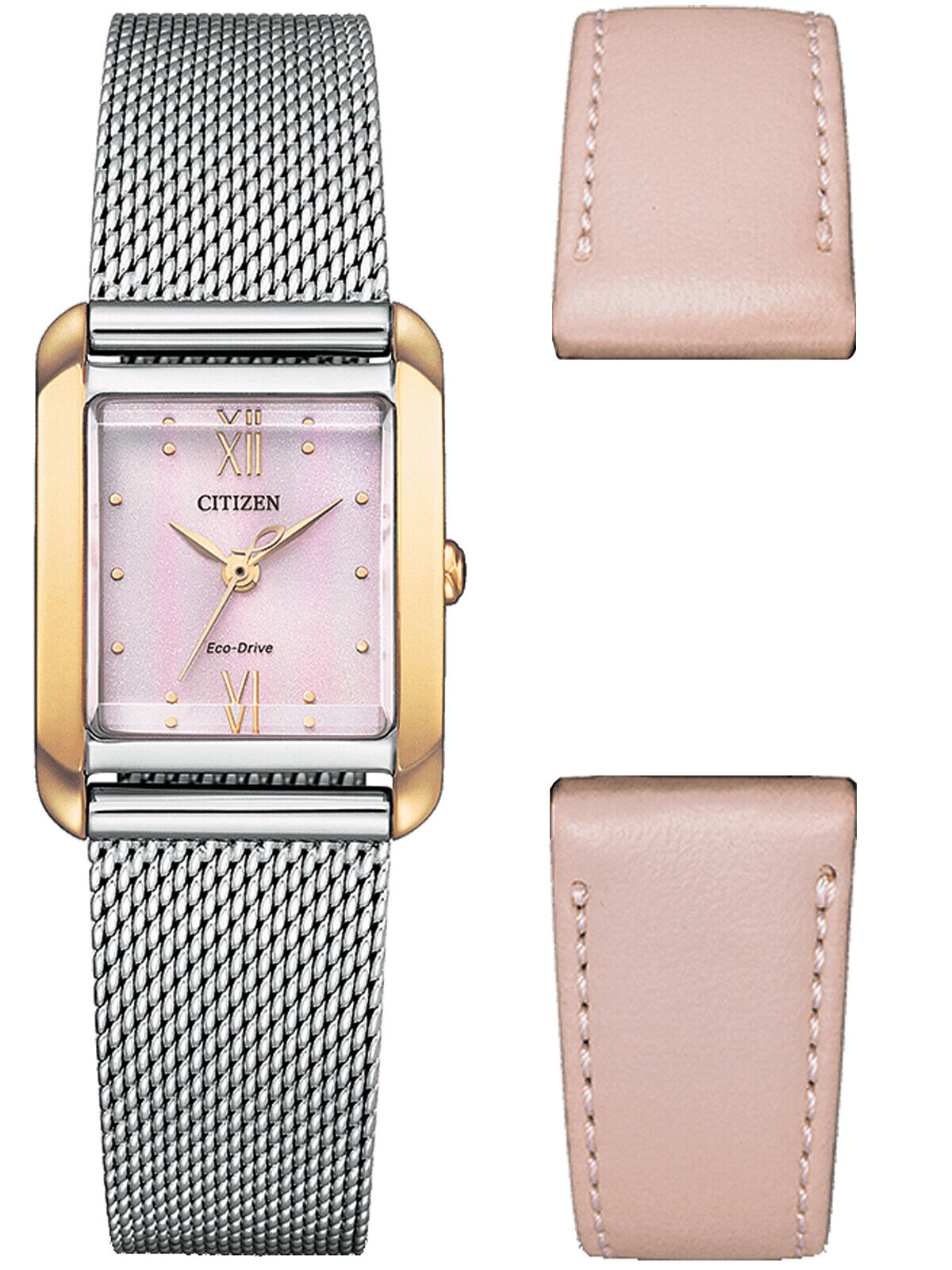 Citizen EW5596-66X นาฬิกาผู้หญิง Eco-Drive Citizen L Women's Watch + 2 สาย