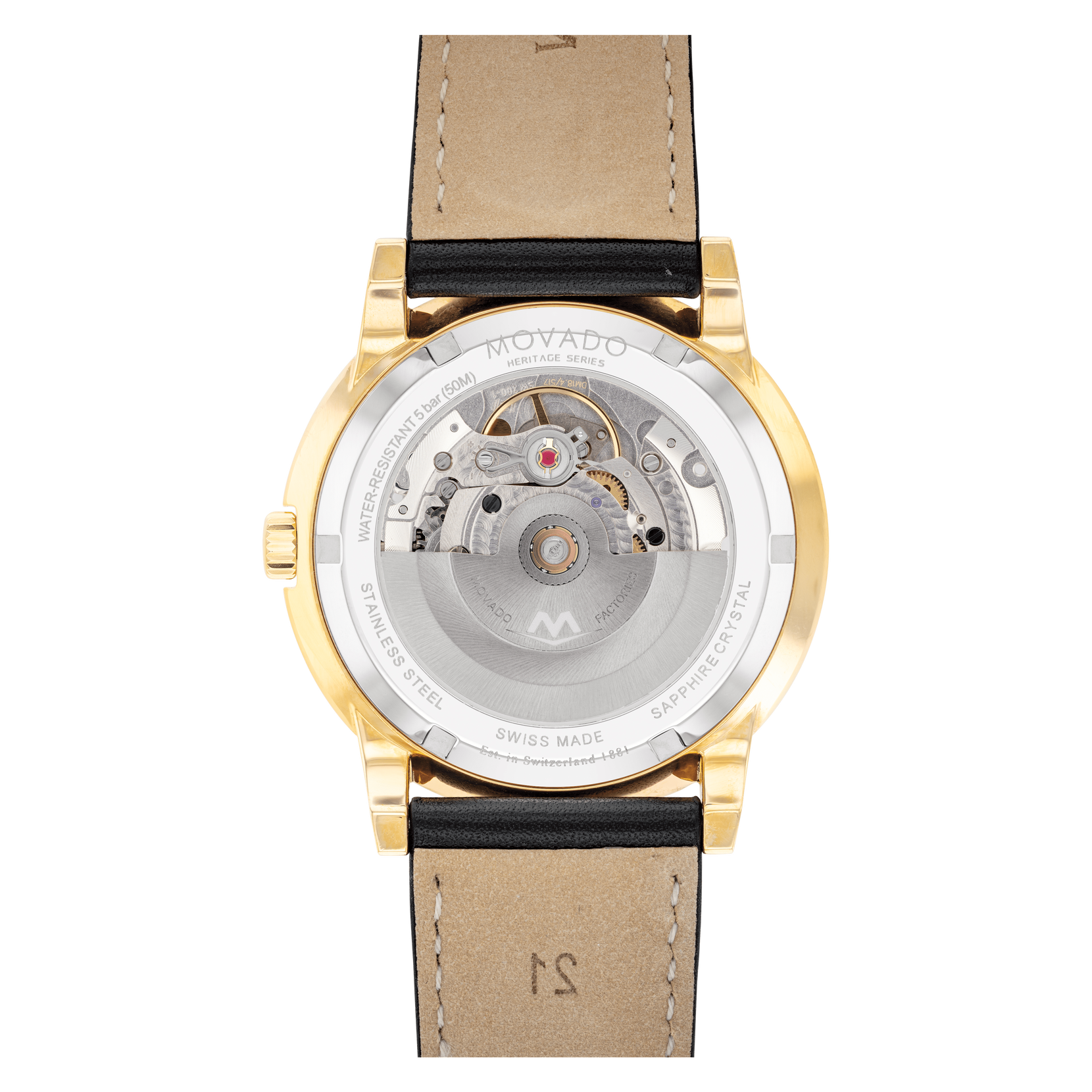 Movado 3650111 นาฬิกาผู้ชาย Heritage Series Automatic Men's Watch