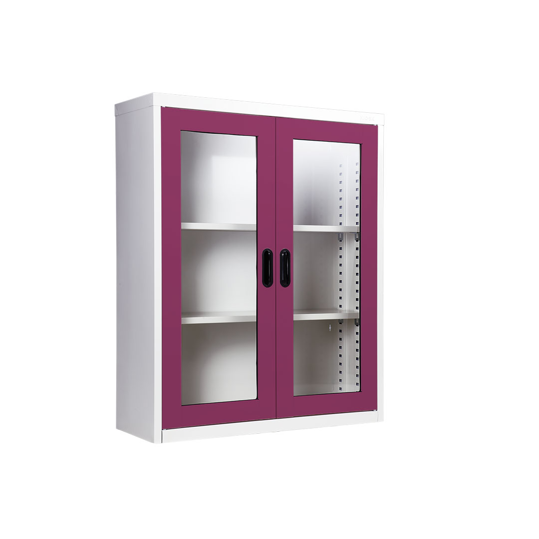 ตู้หนังสือสองบานเปิดกระจกเตี้ยKIOSK