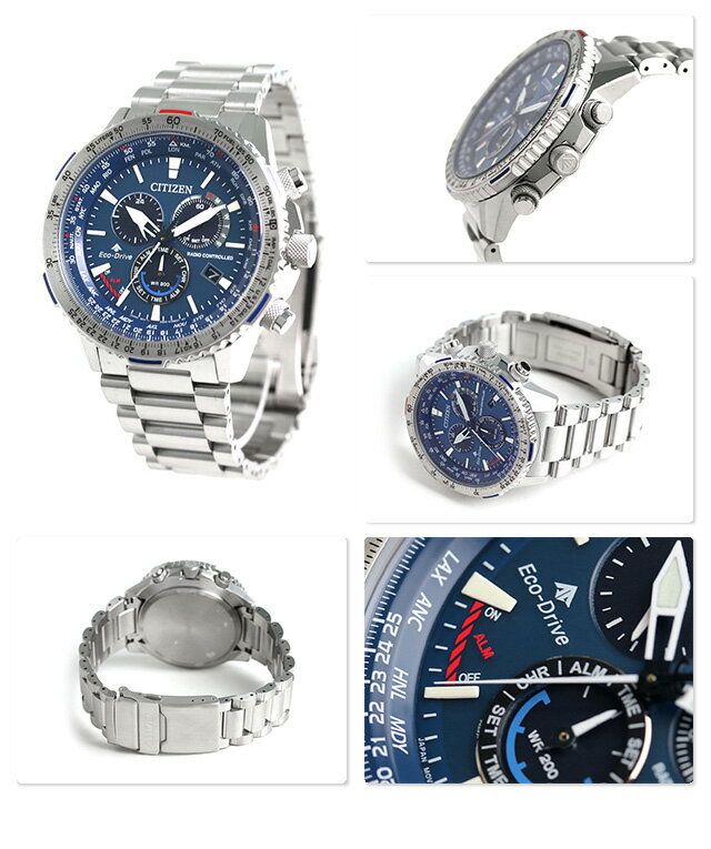 Citizen CB5000-50L นาฬิกาผู้ชาย Eco-Drive Promaster Sky Radio Controlled Chronograph Perpetual Men's Watch