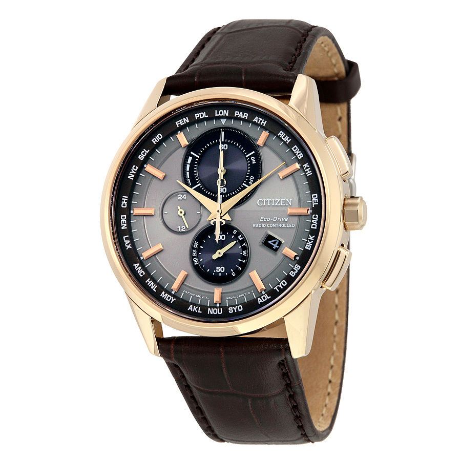 Citizen AT8113-12H นาฬิกาข้อมือผู้ชาย Eco-Drive Global Radio Controlled Chronograph Men's Watch