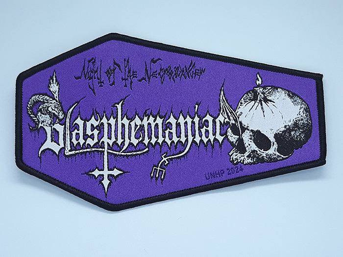BLASPHEMANIAC 'Night of the Necromancer' Woven Patch (อาร์มแบบทอ)