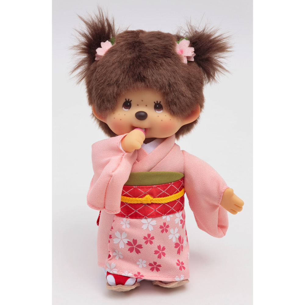 [PRE-ORDER] ตุ๊กตา ม่อนชิชิ กิโมโน ซากุระ Size S ม่อนชิชิจัง Monchhichi Sakura Kimono 11 x 9 x 19 cm นำเข้าจากญี่ปุ่น 桜 モンチッチ