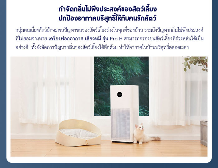 (ประกัน 1 ปี) Xiaomi Air Purifier Pro H - เครื่องฟอกอากาศ Xiaomi รุ่น Pro H (เวอร์ชั่น EU)