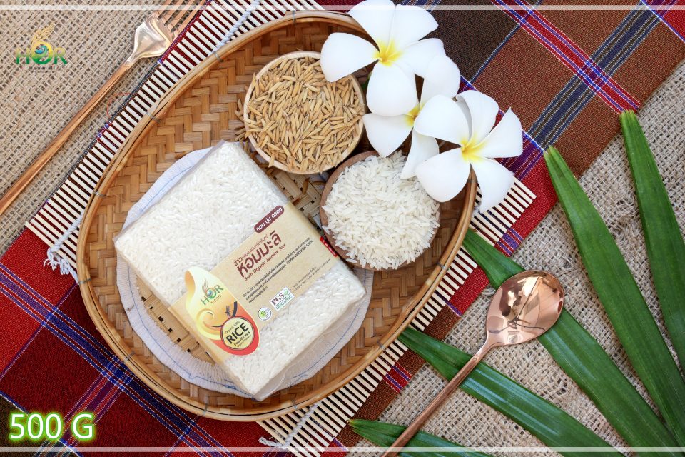 ข้าวหอมมะลิสุรินทร์อินทรีย์ 500 กรัม ข้าวหอมมะลิสุรินทร์ออร์แกนิค 500 กรัม ข้าวหอมมะลิสุรินทร์เพื่อสุขภาพ 500 กรัม ข้าวหอมมะลิสุรินทร์ 500 กรัม Organic Jasmine Rice 500 g (Small Size 500 g) 500 กรัม