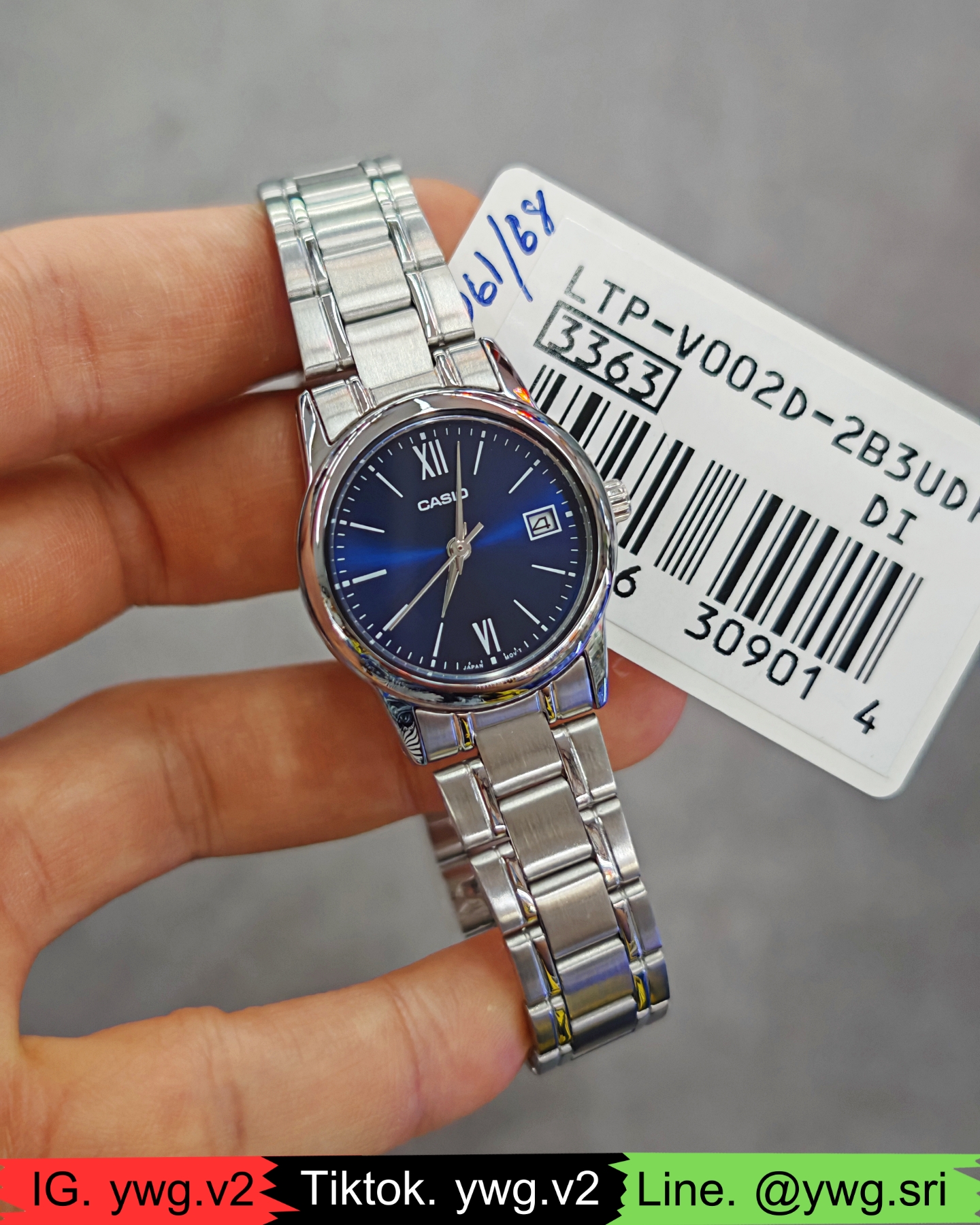 CASIO รุ่น LTP-V002D-2B3