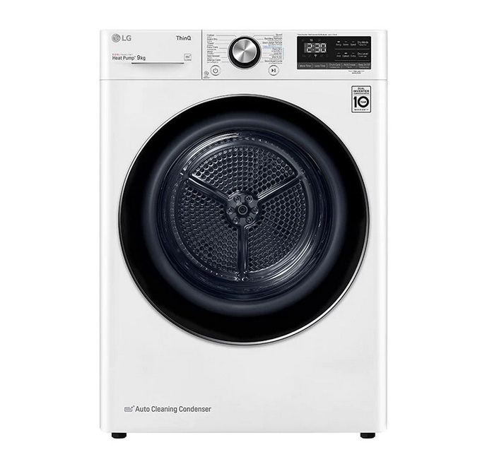 [ผ่อน0%] LG เครื่องอบผ้า ฝาหน้า 9 Kg รุ่น RV09VHP2W.ABLPETH (ชลบุรี ส่งฟรี)