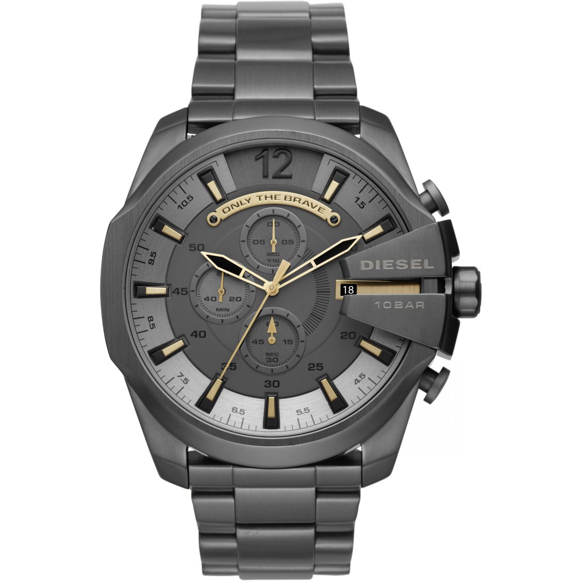 Diesel DZ4466 นาฬิกาผู้ชาย Diesel รุ่น DZ4466, Mega Chief Chronograph Grey Dial Men's Watch