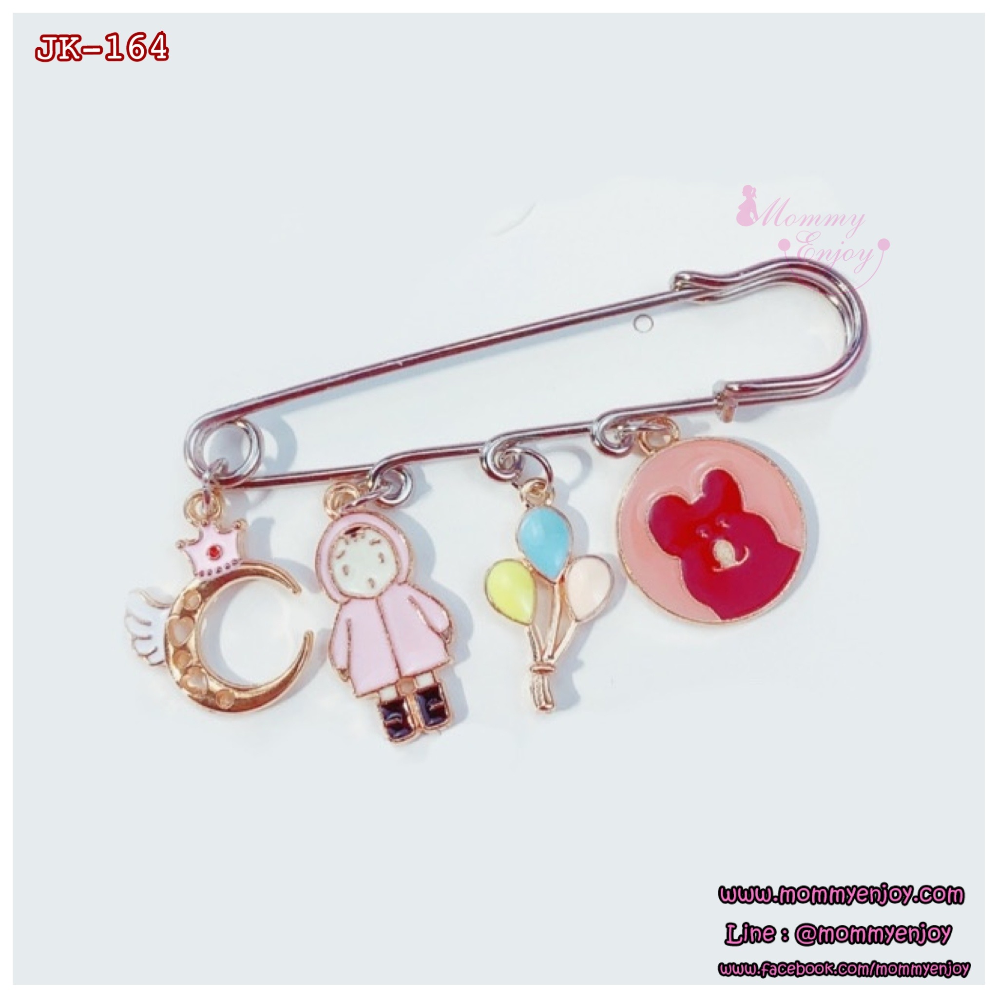 เข็มกลัดติดชุด ติดเพื่อความสวย หรือติดเพื่อความเชื่อสวยลงตัว เซตเกาหลี V2.