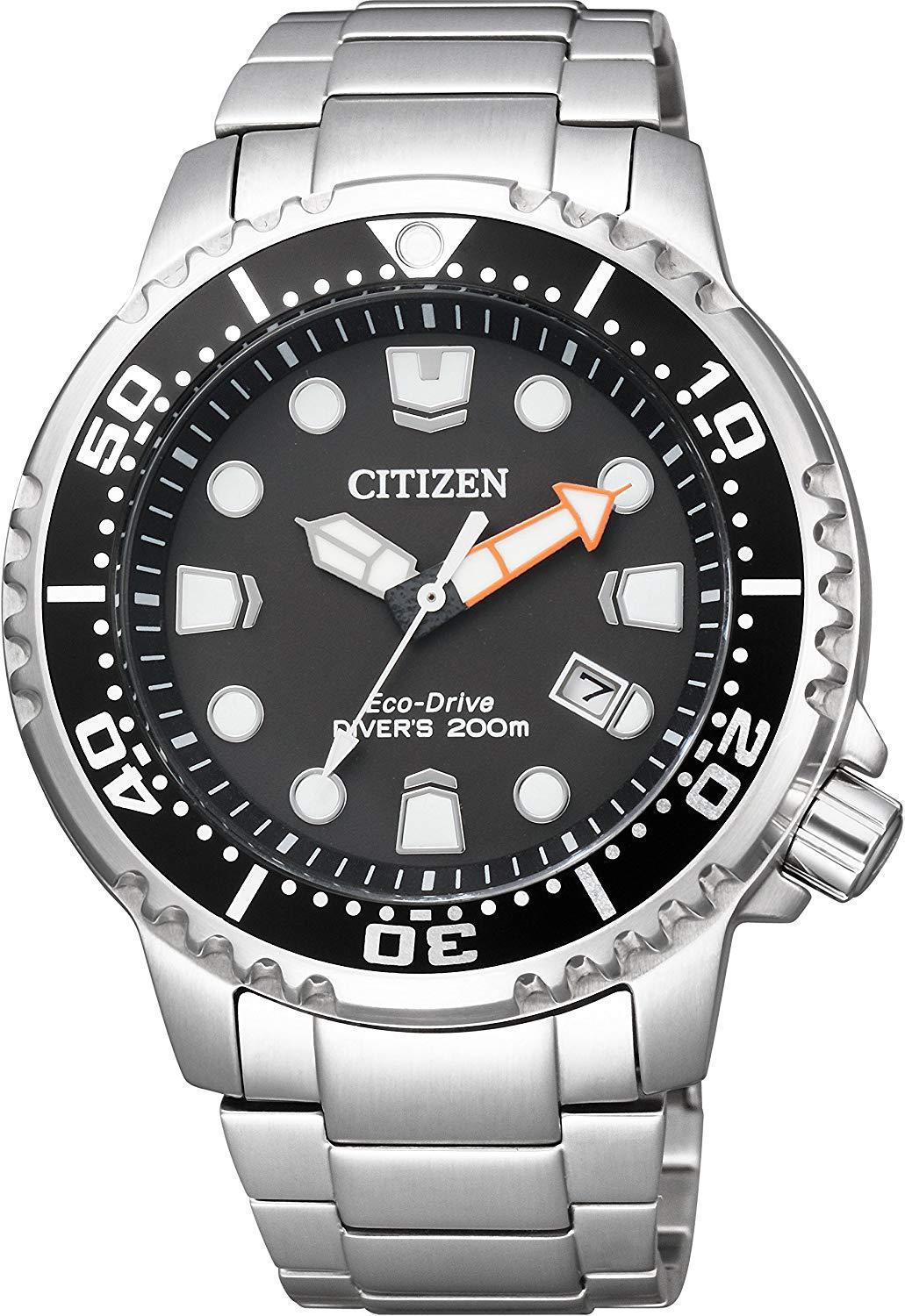 Citizen BN0156-56E นาฬิกาข้อมือผู้ชาย Eco-Drive Promaster Diver's 200M Made in Japan Men's Watch