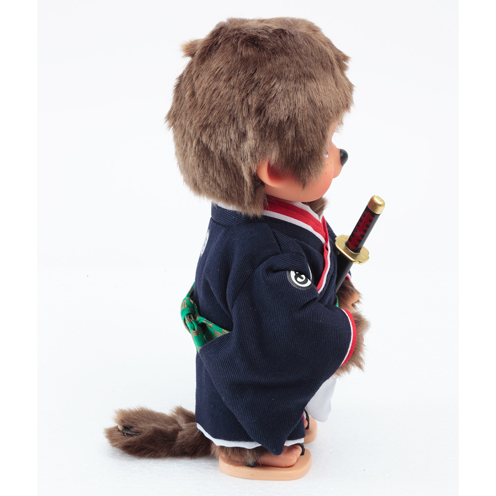 [PRE-ORDER] ตุ๊กตา ม่อนชิชิ ซามูไร Size S ม่อนชิชิคุง Monchhichi Samurai 14 x 8 x 21 cm นำเข้าจากญี่ปุ่น オリジナル お着物モンチッチ 男の子 剣豪 IPM-15-Z